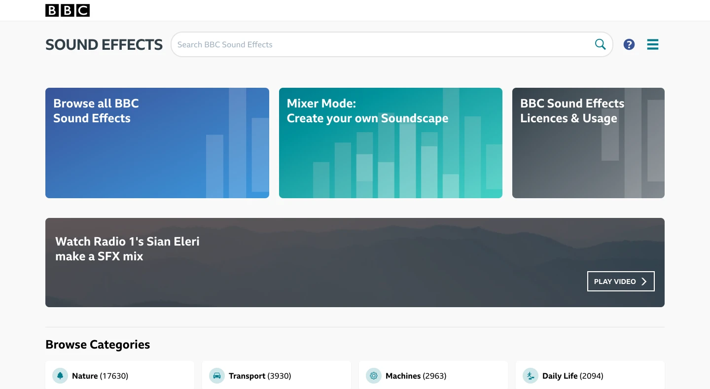 Image from BBC Sound Effects